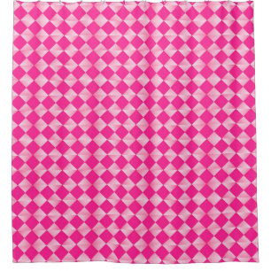 Satin Diamonds - fuchsienrosa Duschvorhang