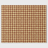 Satin Diamonds - Gold & Schokolade Geschenkpapier (Flach)