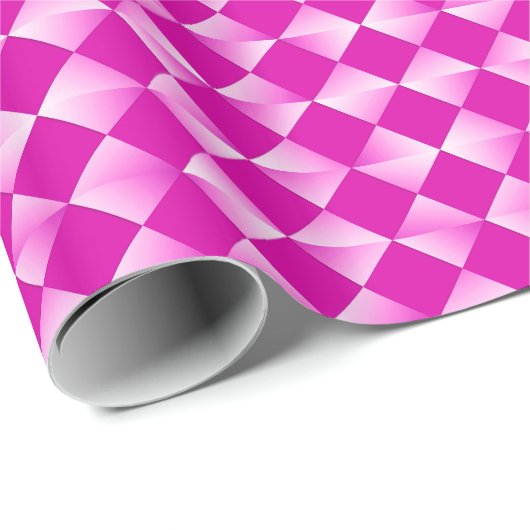 Satin Diamonds - Orchid & magenta Geschenkpapier (Rolleneckpunkt)