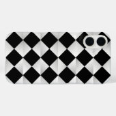 Satin Diamonds - schwarz-weiß Case-Mate iPhone Hülle (Rückseite (Horizontal))