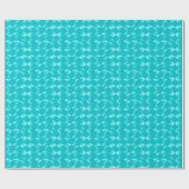 Satin Diamonds - türkis & aqua Geschenkpapier (Flach)