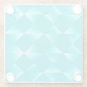 Satin Diamonds - türkis & aqua Glasuntersetzer (Rückseite)
