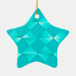 Satin Diamonds - türkis & aqua Keramik Ornament