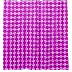 Satin Diamonds - violett und lila Duschvorhang
