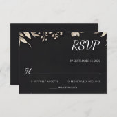 Satin Fabric Velvet Lace Linen Paper Wedding RSVP Karte (Vorne/Hinten)