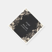 Satin Fabric Velvet Lace Linen Paper Wedding Serviette (Ecke)