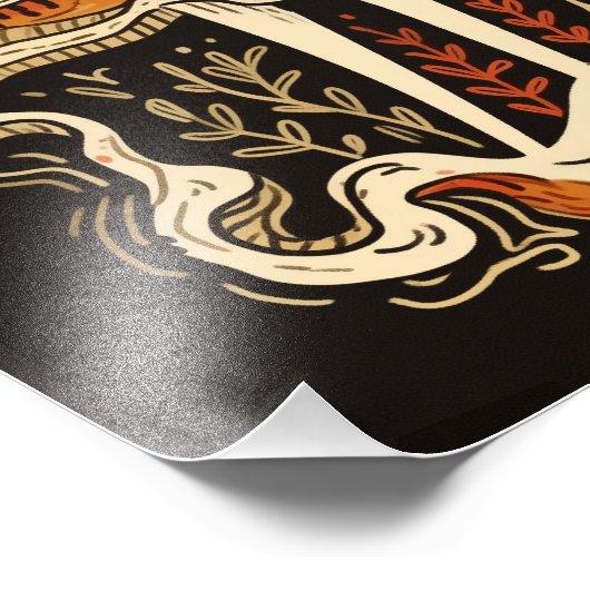 Satin Foto Paper Gemini Celestial Zodiac (Ecke)