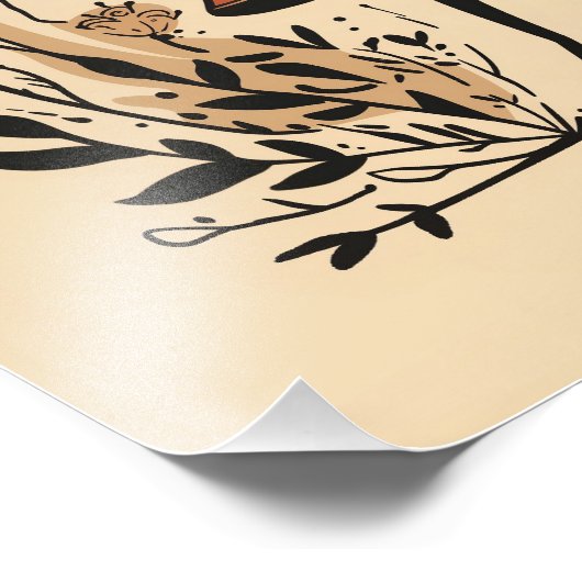 Satin Foto Paper Libra Celestial Zodiac (Ecke)