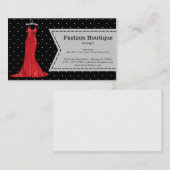 Satin gown visitenkarte (Vorne/Hinten)