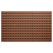 Satin Hearts in Chocolate Brown Stoff (Yard (91,4 cm))