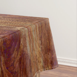Satin-Holzmaserung Tischdecke