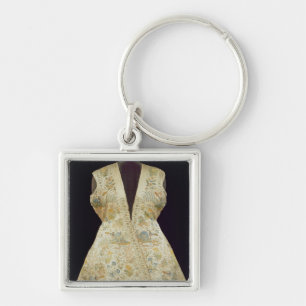 Satin-Jagd-Mantel gestickt mit Seiden herein Schlüsselanhänger