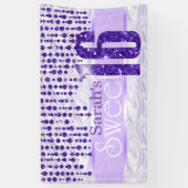 Satin Jewel 16 . Geburtstag Lila ID260 Banner (Vertikal)