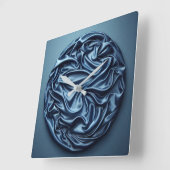 Satin-Kreis Quadratische Wanduhr (Winkel)