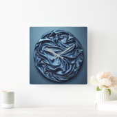 Satin-Kreis Quadratische Wanduhr (Zuhause)