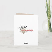 Satin Lace Monogram Dankeschön Karte (Rückseite)