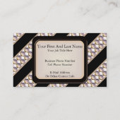 Satin-Paillette Visitenkarte (Rückseite)