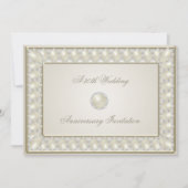 Satin Pearl 30. Hochzeitstag 12x18-Einladung Einladung (Vorderseite)