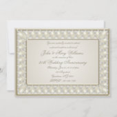 Satin Pearl 30. Hochzeitstag 12x18-Einladung Einladung (Rückseite)