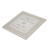 Satin Pearl 30th Wedding Anniversary Tile Fliese (Seite)