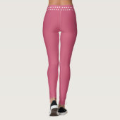 Satin Pink Women's Athletic Workout Leggings (Rückseite)