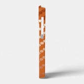 Satin-Punkte - Rost und Kupfer Case-Mate iPhone Hülle (Rückseite / Links)