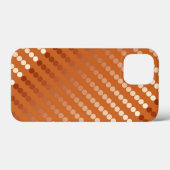Satin-Punkte - Rost und Kupfer Case-Mate iPhone Hülle (Rückseite (Horizontal))