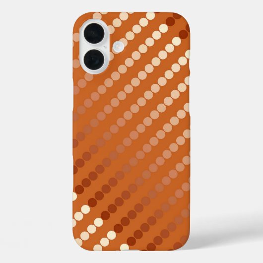 Satin-Punkte - Rost und Kupfer Case-Mate iPhone Hülle (Rückseite)