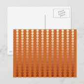 Satin-Punkte - Rost und Kupfer Postkarte (Vorne/Hinten)