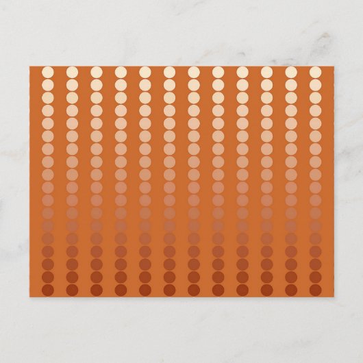 Satin-Punkte - Rost und Kupfer Postkarte (Vorderseite)