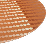 Satin-Punkte - Rost und Kupfer Schneidebrett (Ecke)