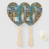 Satin Quilt Fächer (Vorne und Hinten)