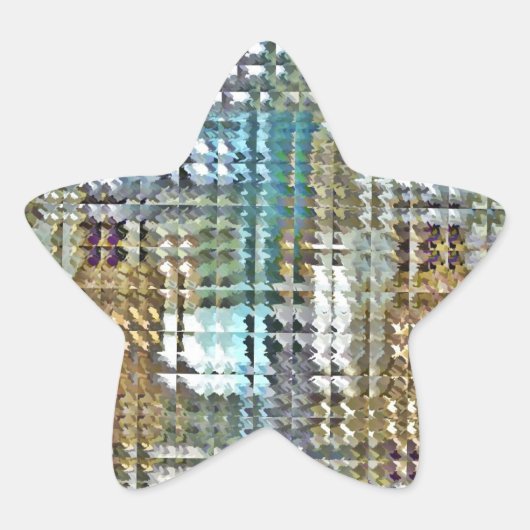 Satin Quilt Stern-Aufkleber (Vorderseite)