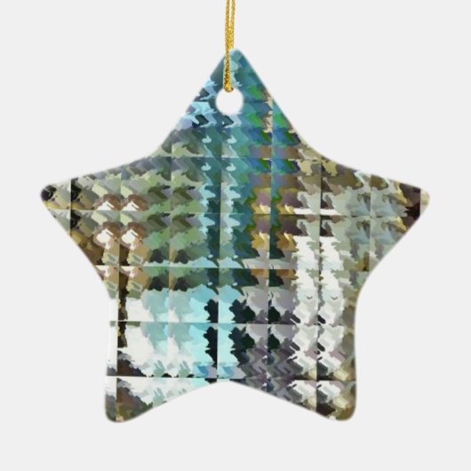 Satin-Quiltierung Keramik Ornament (Vorne)