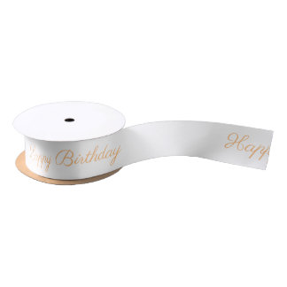 Satin Ribbon (Happy Birthday) Satinband