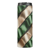 Satin Ribbon Pattern – Elegant Soft Fabric Loop  Thermosbecher (Rückseite)