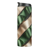 Satin Ribbon Pattern – Elegant Soft Fabric Loop  Thermosbecher (Nach rechts gedreht)