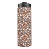 Satin Ribbon Pattern – Elegant Soft Fabric Loop  Thermosbecher (Vorderseite)