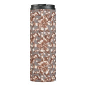 Satin Ribbon Pattern – Elegant Soft Fabric Loop  Thermosbecher (Rückseite)