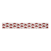 Satin Ribbon-Rote Rosen Satinband (Vorderseite)
