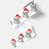 Satin Ribbon/Santa Kitty Satinband (Rückseite)