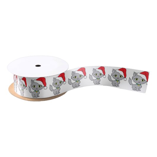 Satin Ribbon/Santa Kitty Satinband (Spule)