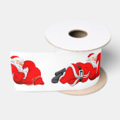 Satin Ribbon/Sleeping Santa Satinband (Spule)