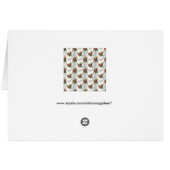 Satin-Rose-Grußkarte (Rückseite Horizontal)