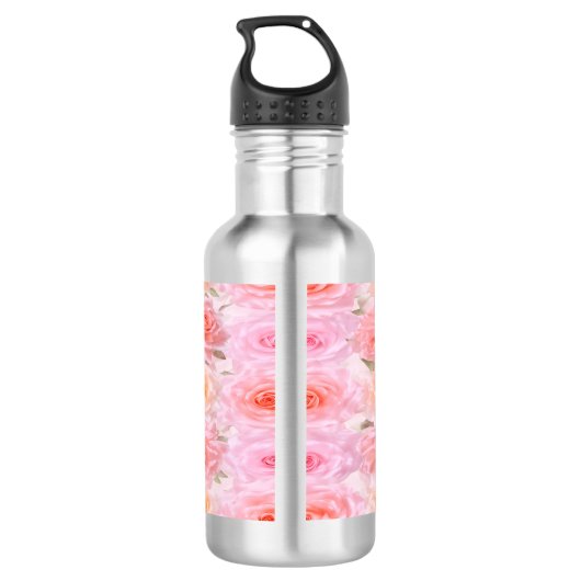Satin Roses Personalized Water Bottle Edelstahlflasche (Rückseite)
