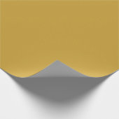 Satin Sheen Gold Solid Color Geschenkpapier (Ecke)