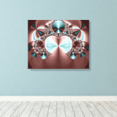 Satin Sheets Wrapped Canvas Leinwanddruck (Insitu (Holzboden))