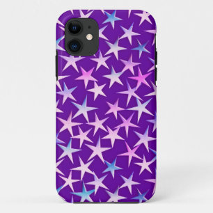 Satin stars, Lavendel auf lila Case-Mate iPhone Hülle