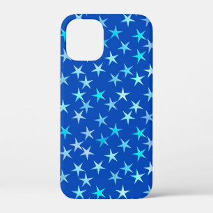 Satin-Sterne, blass blau auf Kobalt Case-Mate iPhone Hülle