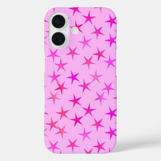 Satin-Sterne, orchiert auf blassrosa Case-Mate iPhone Hülle (Rückseite)